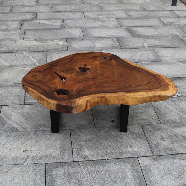 Salontisch Holzstamm, Baumstamm Couchtisch, Tisch Baumstamm 120cm