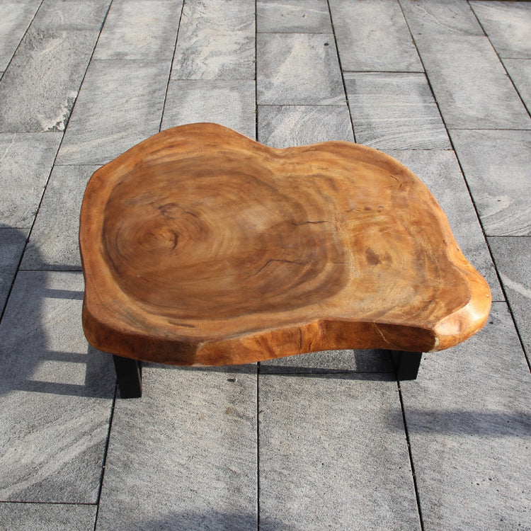 Salontisch hell, Baumstammtisch kaufen, hell Holz Couchtisch 105cm