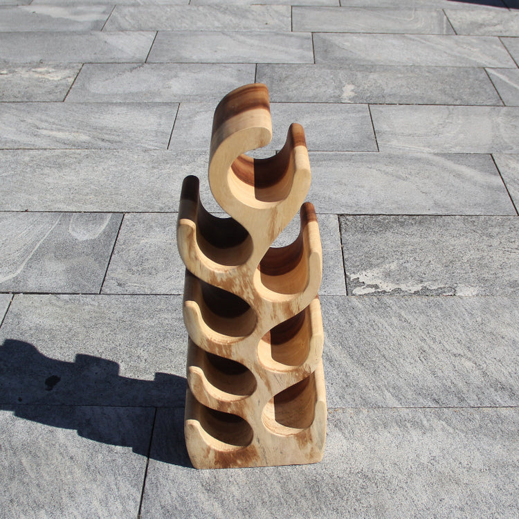 Weingestell, Weinregal Holz, Weinständer, Weinflaschen Halter 70cm 