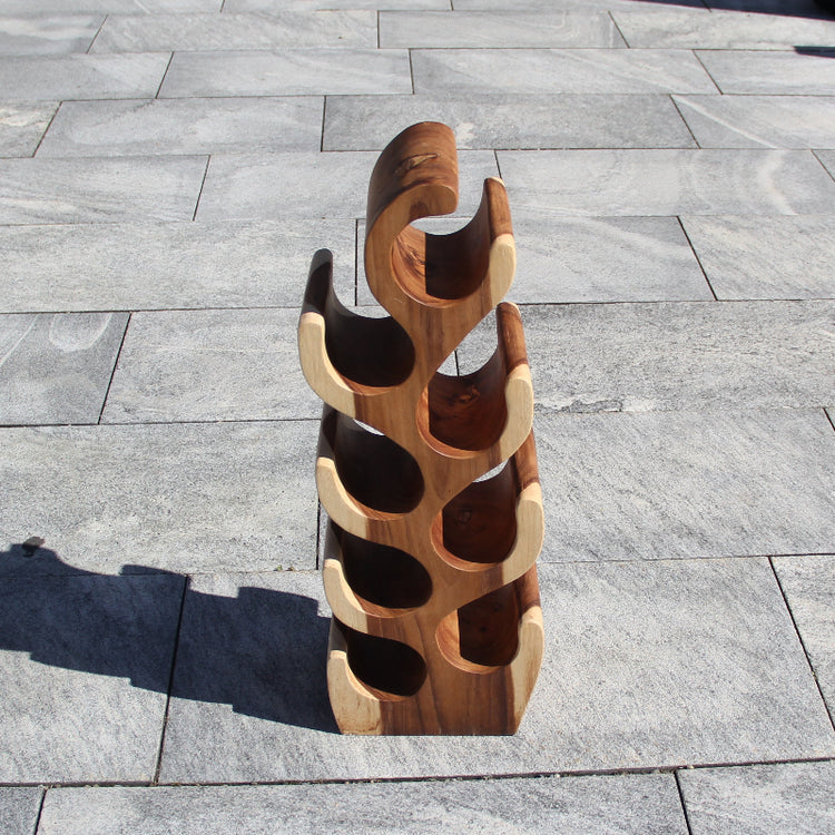 Weingestell, Weinregal Holz, Weinständer, Weinflaschen Halter 70cm 203