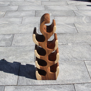 Weingestell, Weinregal Holz, Weinständer, Weinflaschen Halter 70cm 203