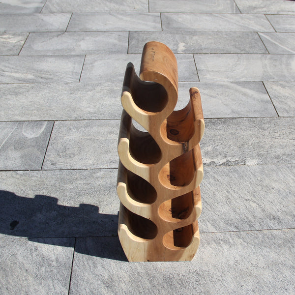 Weingestell, Weinregal Holz, Weinständer, Weinflaschen Halter 70cm 
