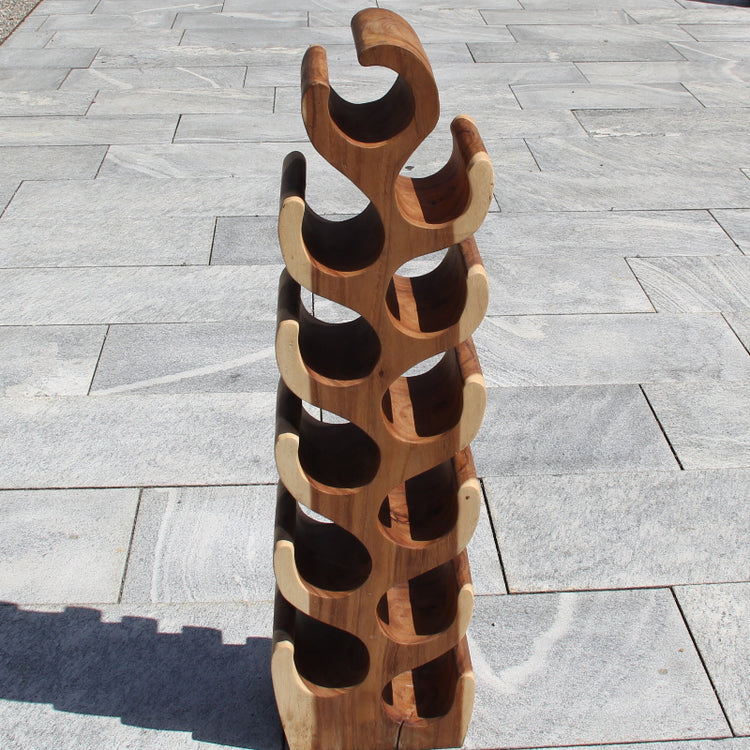 Weinhalter Holz, 12 Flaschen, Weinhalter Baumstamm, Holzstamm kaufen