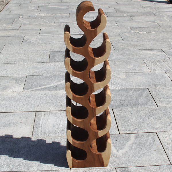Weinhalter Holz, 12 Flaschen, Weinhalter Baumstamm, Holzstamm kaufen