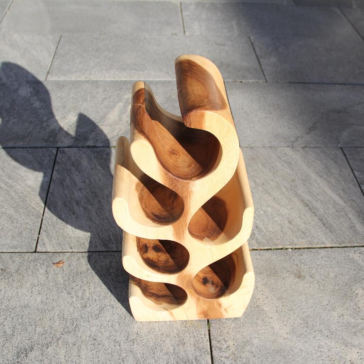 Weinregal Holz klein , Weingestell Holz, Weinständer klein, Weinhalter 290