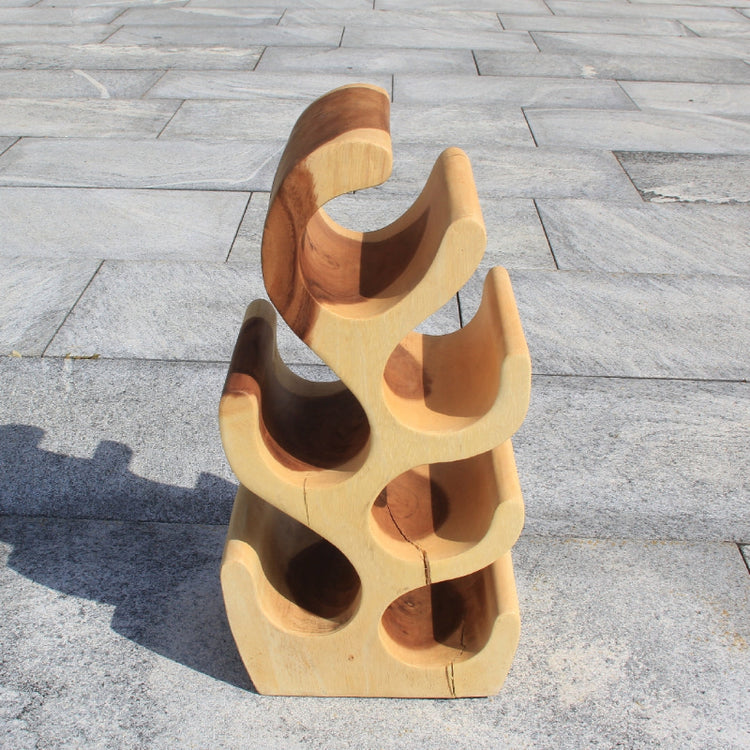 Weinregal Holz klein , Weingestell Holz, Weinständer klein, Weinhalter 