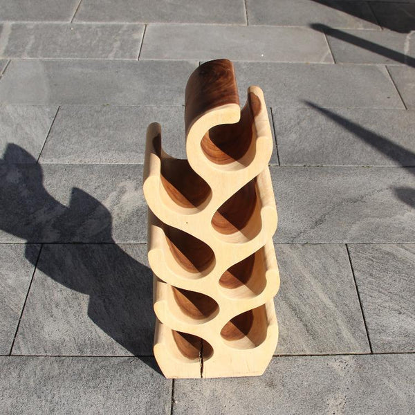 Weinständer Holz, Weinständer 70cm, klein Weinständer Baumstamm
