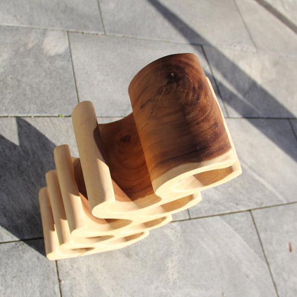 Weinständer Holz, Weinständer 70cm, klein Weinständer Baumstamm