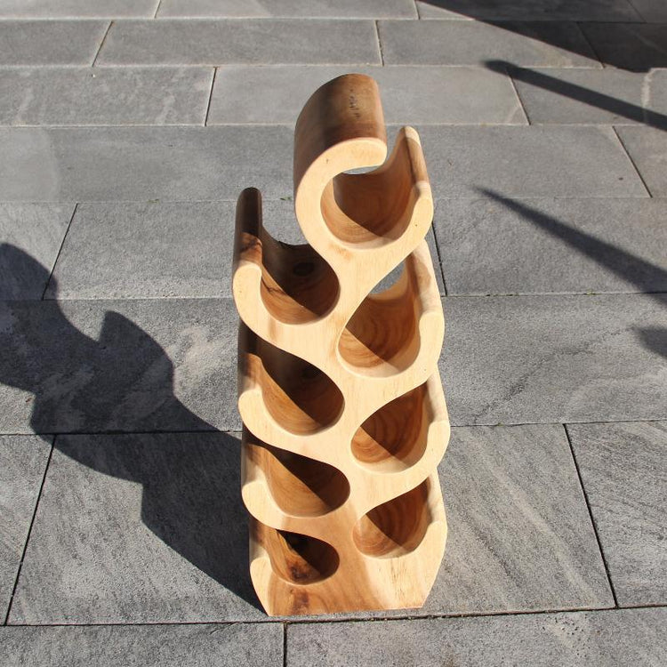 Kleines Weinregal aus Holz kaufen | Handgemacht & dekorativ