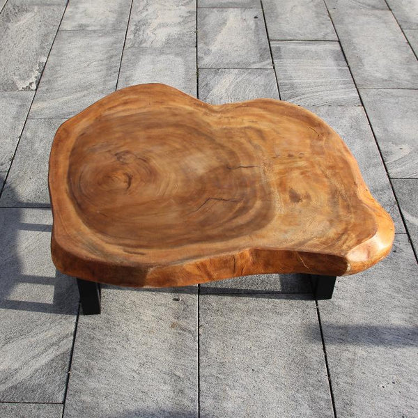 XXL Holztisch, großer Salontisch, Couchtisch aus einem Baumstamm 105cm