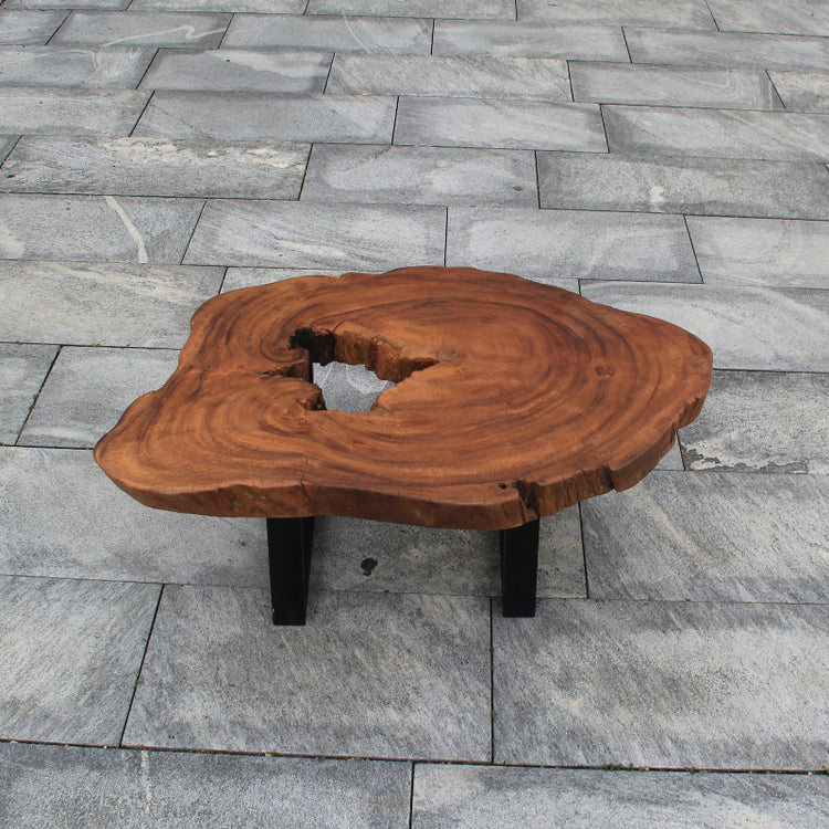 massiv Holz Salontisch,  Wohnzimmertisch Holz dunkel, modern design