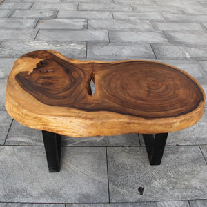 ovaler Baumstamm Tisch, Couchtisch Holzstamm oval, Baumscheibe oval