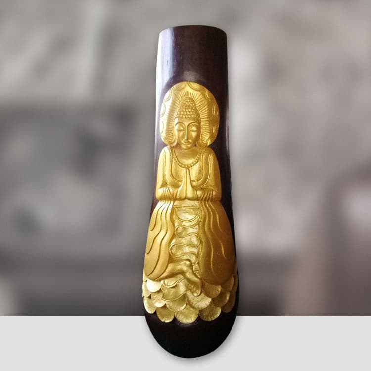 Buddha Säule | Holzsäule Deko | Baumstamm Deko | Holzstamm Deko 200cm