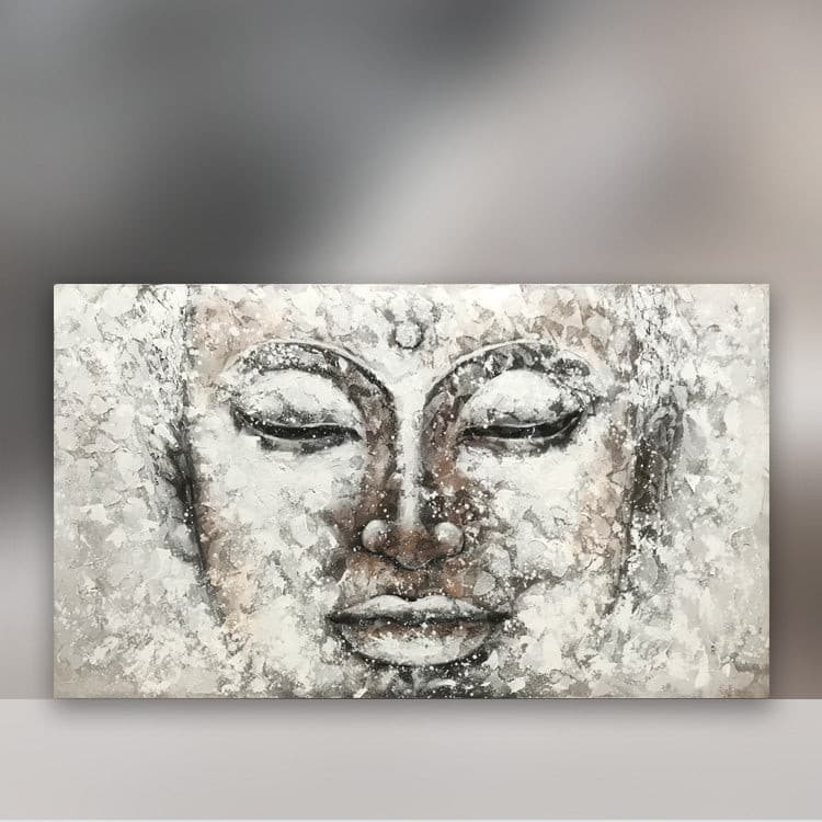 Gemälde, Buddhismus Bild, Leinwandmalerei, große Wandbild XXL 200X110