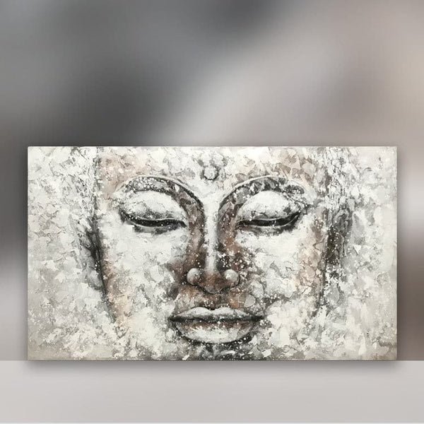 Buddha Bilder | Buddha Leinwandmalerei | Wandbilder XXL | Holzrahmen 110X200CM