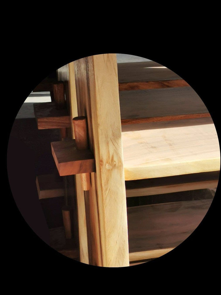 Holzregale | XXL Bücherregal  | massivholz Regal | holz Maserung 2M