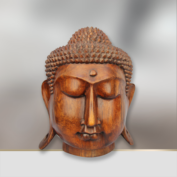 Buddha Statue | Buddha Figur | Buddha-Kopf | Buddha Deko 30cm