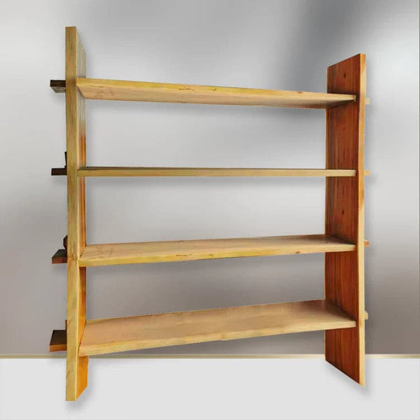 Holzregale Baumstamm | Bücherregal massivholz | Würfelregal Holz|Holz-Aufbewahrungsregal 2MX2M